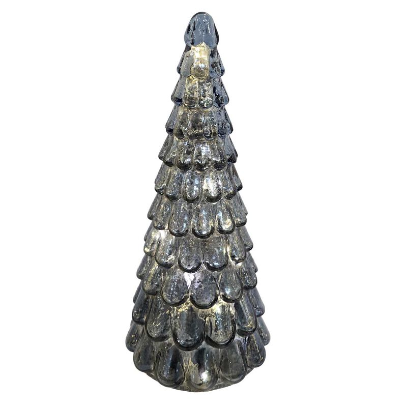 Stellar Haus 24cm Blue Frost Drop Tree image number 1